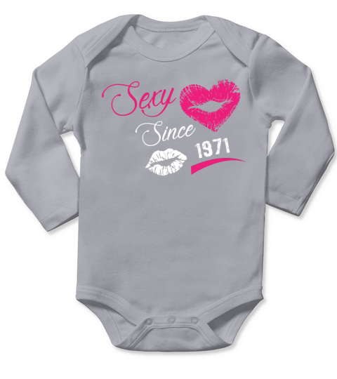 Birthday Shirts For Womens 1971 Long Sleeve Baby One-Piece