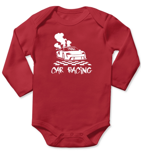 Car Racing Racecar Design for Sportscar Lovers Long Sleeve Baby One-Piece