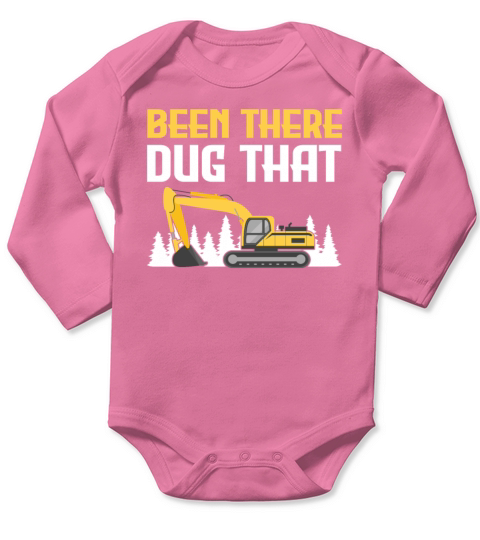 Great Excavator Operator Gift Long Sleeve Baby One-Piece