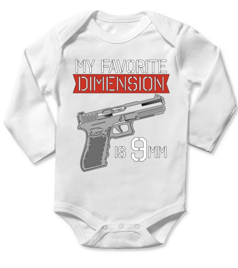 Gunsmith My Favorite Dimension Gun Fixer Gunsmiths Long Sleeve Baby One-Piece