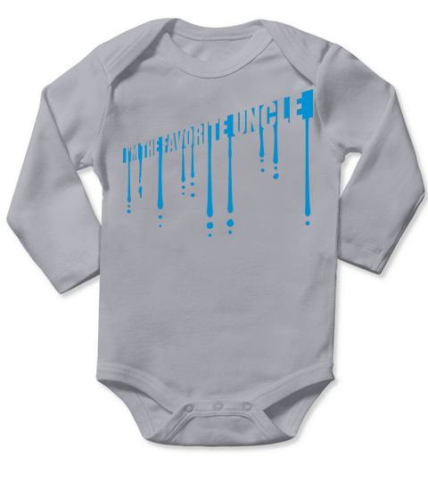 im the favorite uncle Long Sleeve Baby One-Piece