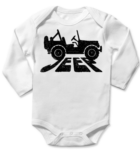 Jeep Vintage Long Sleeve Baby One-Piece