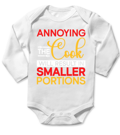 Kitchen Chef Quote Gift Funny Cooking Long Sleeve Baby One-Piece