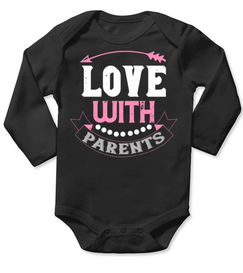 love with parents Tshirt190 Long Sleeve Baby One-Piece