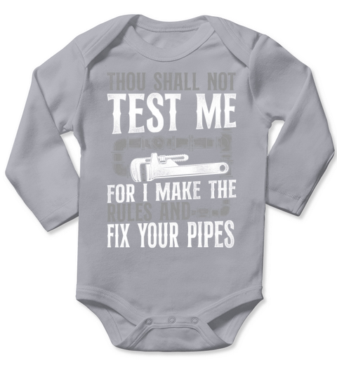 Plumbing Plumber Christian Vintage Long Sleeve Baby One-Piece