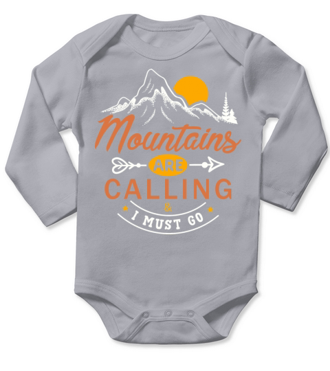 Vintage Mountains Climber Hiker Long Sleeve Baby One-Piece