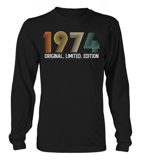 1974 Vintage Birthday since in 1974 Long sleeved Unisex