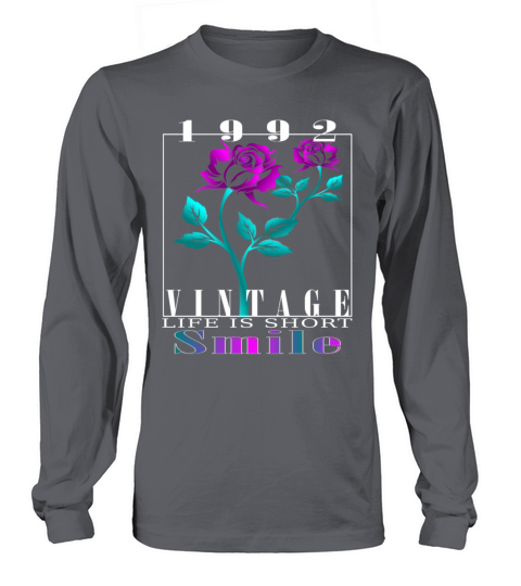 1992 Born Vintage Rose Gift Long sleeved Unisex