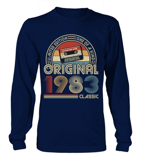 40th birthday vintage 1983 original 1983 classic Long sleeved Unisex