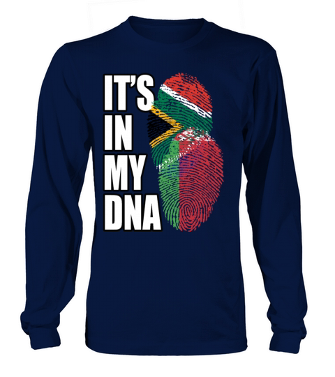 Belarusian And South African Mix Heritage DNA Flag Long sleeved Unisex