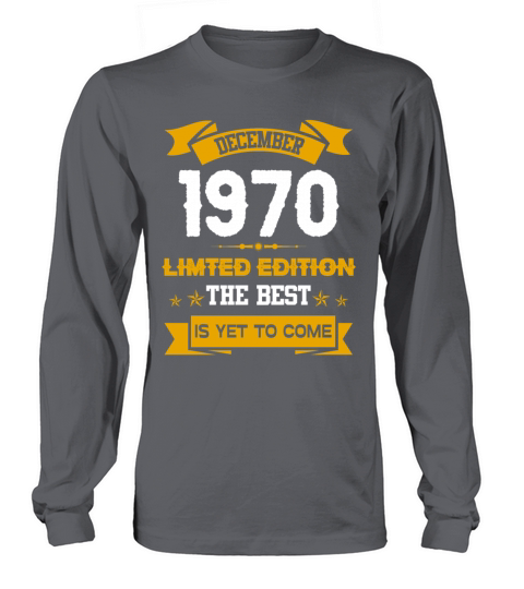 December 1970 Birthday Surprise Long sleeved Unisex