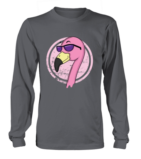 Flamingo with sunglasses Long sleeved Unisex