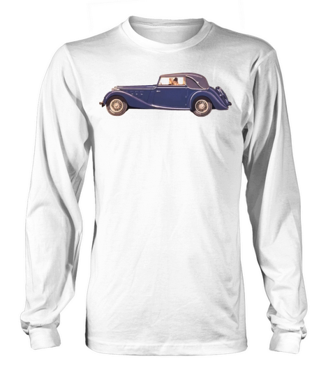 Ladies Driving Vintage Car Long sleeved Unisex