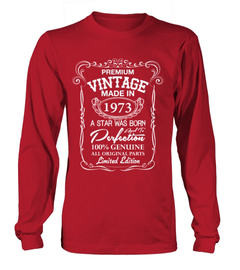 Premium Vintage 1973 Long sleeved Unisex