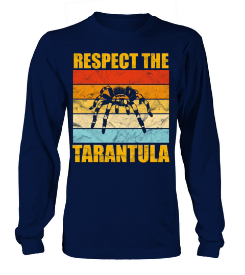 Respect The Tarantula Vintage Sunset Cute Womens Long sleeved Unisex