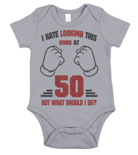 50th Birthday Funny Saying Short Sleeve Baby One-Piece