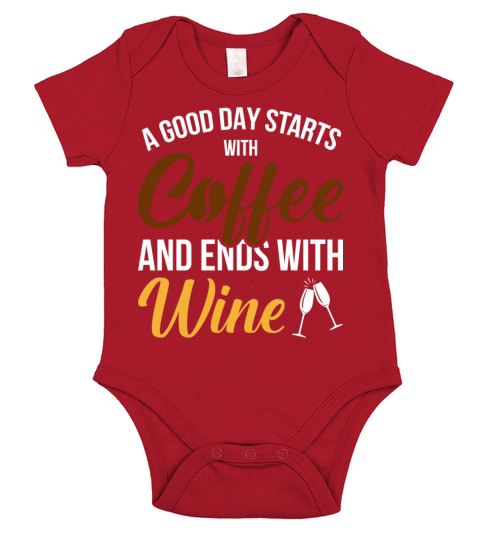 A good day starts with coffee Short Sleeve Baby One-Piece