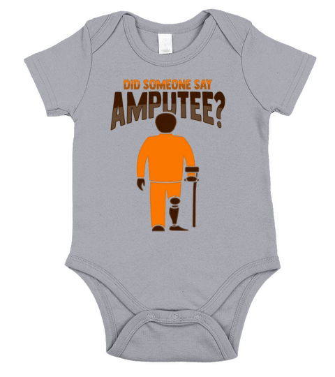 Amputee Joke Leg Prosthetic Design for a Leg Short Sleeve Baby One-Piece