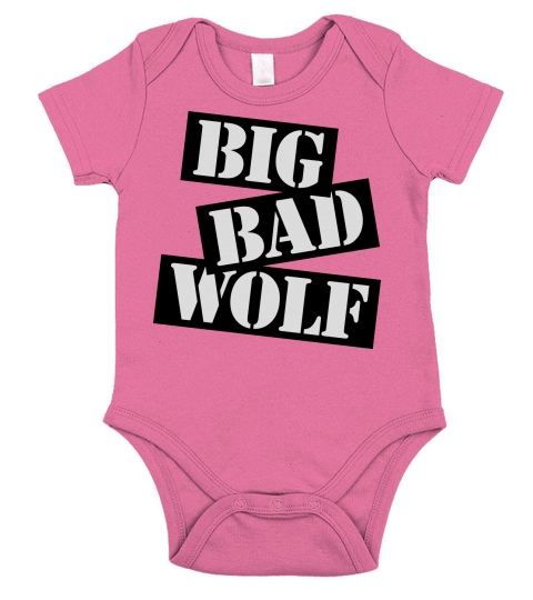 big bad wolf quote Short Sleeve Baby One-Piece