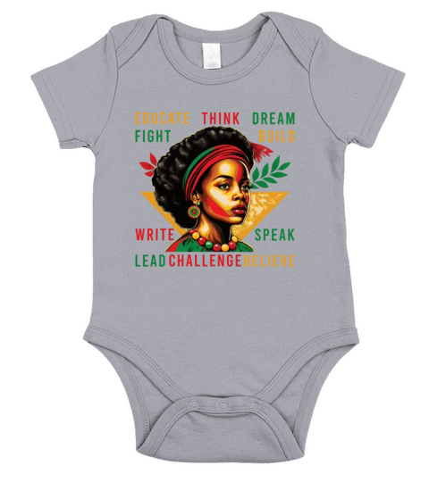 Black History Month African American Celebration Short Sleeve Baby One-Piece