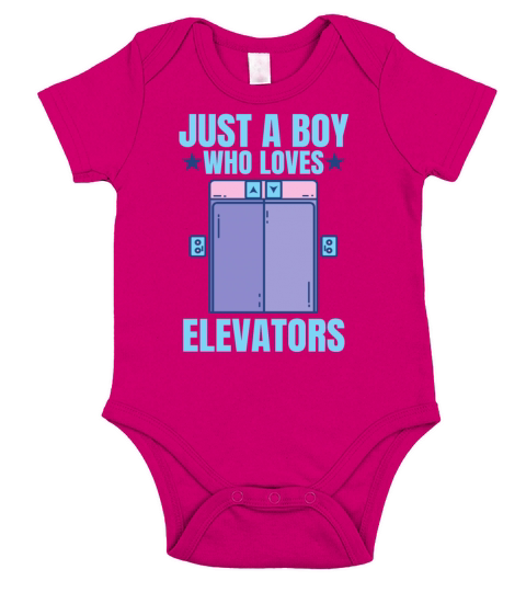 Elevator just boy who loves elevators Short Sleeve Baby One-Piece