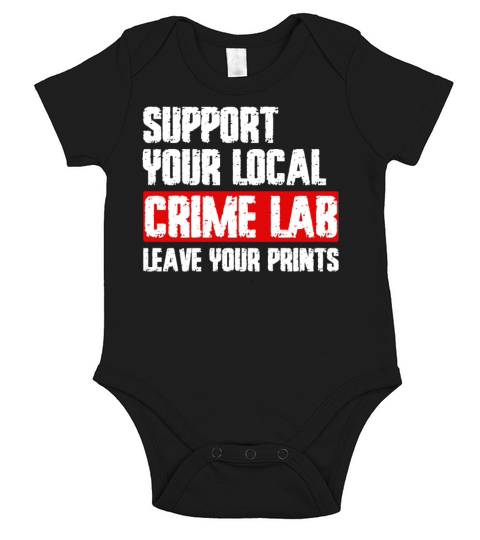 Forensic Science Crime Lab Funny Quote Short Sleeve Baby One-Piece