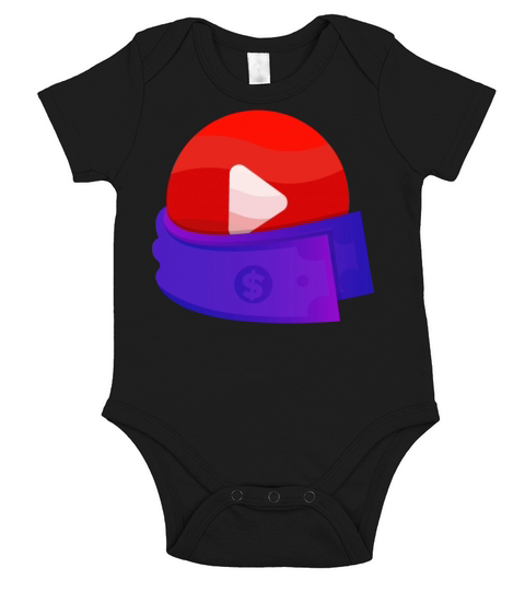 funny icon make money youtuber video youtube Short Sleeve Baby One-Piece