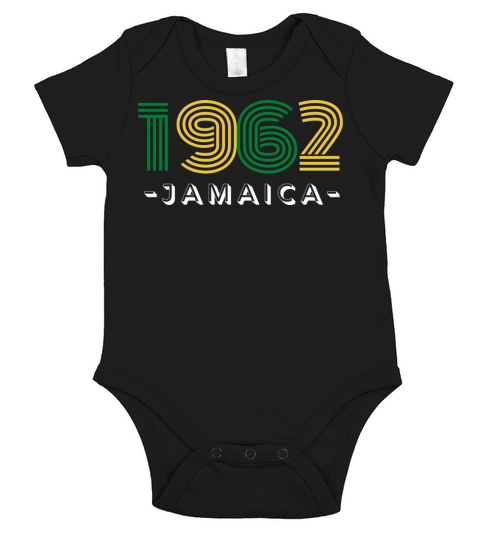 JAMAICA 1962 INDEPENDENCE RETRO VIBES Short Sleeve Baby One-Piece
