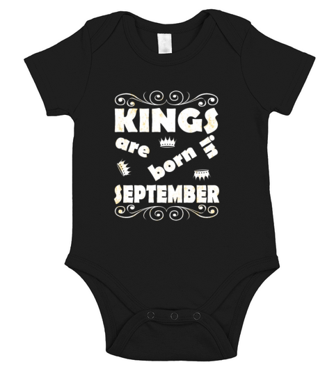 Kings Are Born In September Short Sleeve Baby One-Piece