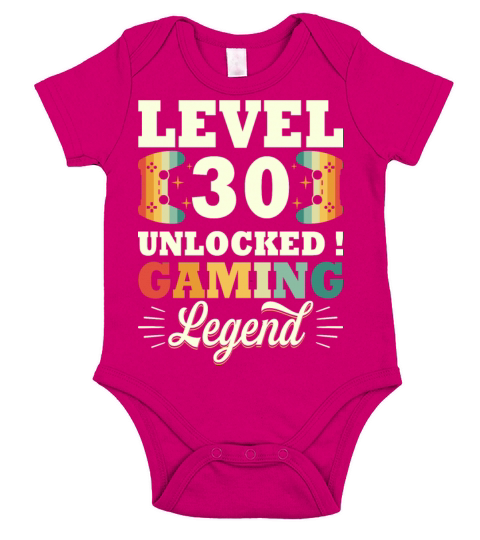 Level 30 Unlocked Gaming Legend Short Sleeve Baby One-Piece