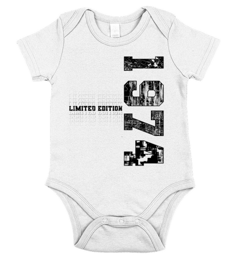 Limited Edition 1974 Vintage 1974 Birthday Gift Short Sleeve Baby One-Piece