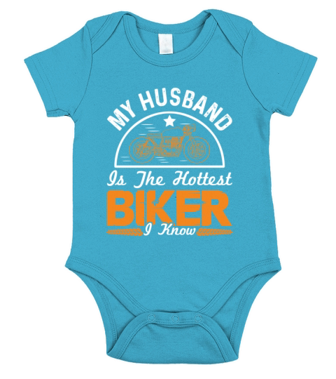 motorcycle husband saying Short Sleeve Baby One-Piece