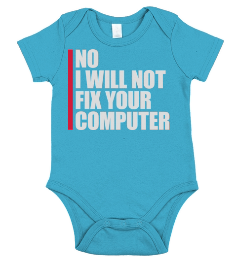 not fix your computer Short Sleeve Baby One-Piece