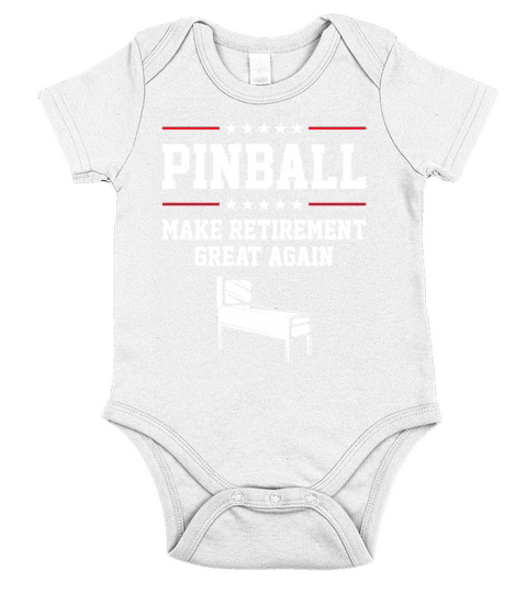 Retro Pinball Arcade Game Lovers Vintage Lifestyle Short Sleeve Baby One-Piece