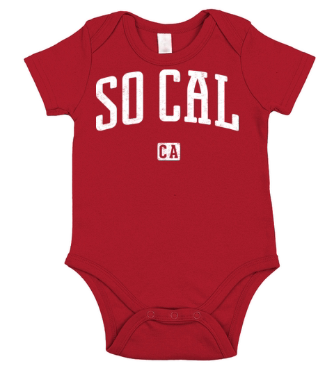 SoCal California Vintage Style Short Sleeve Baby One-Piece