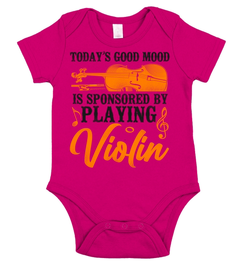 Violin Violinist Vintage Todays Short Sleeve Baby One-Piece