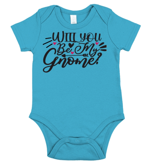 Will You be My Gnome665 Short Sleeve Baby One-Piece