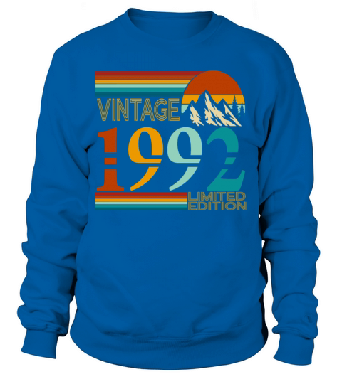 1992 vintage vintage retro birthday gift Sweatshirt Unisex