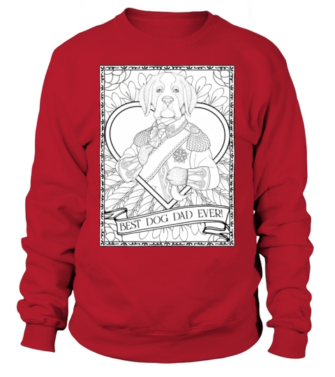 Best Dog Dad Ever Vintage Boxer Dog Owner Lover Sweatshirt Unisex