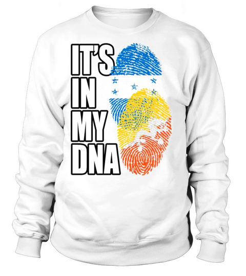 Bhutanese And Honduran Mix Heritage DNA Flag Sweatshirt Unisex