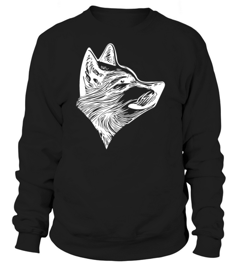 Elegant Vintage Wolf Portrait Sweatshirt Unisex