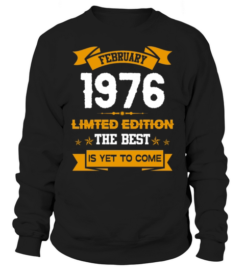 February 1976 Birthday Surprise Sweatshirt Unisex