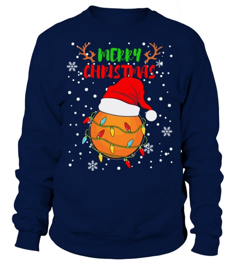 Pingpong Christmas Lights Santa Hat Sweatshirt Unisex
