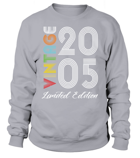 Vintage 2005 Vintage Birthday Retro Vintage Sweatshirt Unisex
