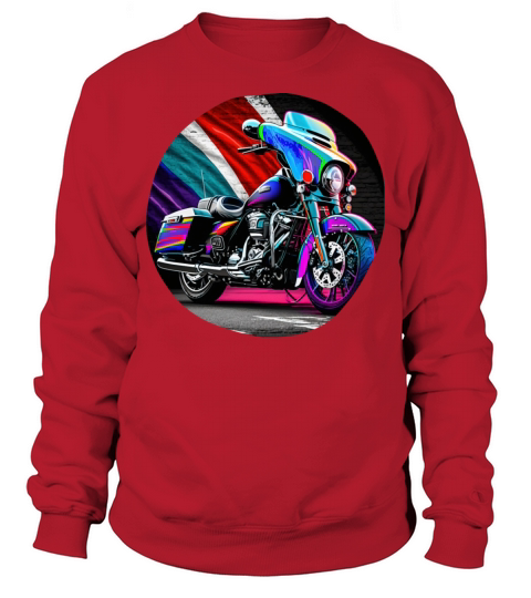 Vintage Motorcycle Biker With France Flag Sweatshirt Unisex