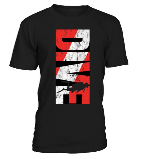 Dive Flag Over Quote Vintage Worn Scuba Diving Fla T-Shirt Unisex