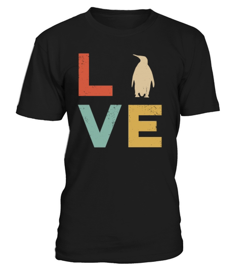 Love Penguin Vintage Rodent Lovers Womens Penguin T-Shirt Unisex