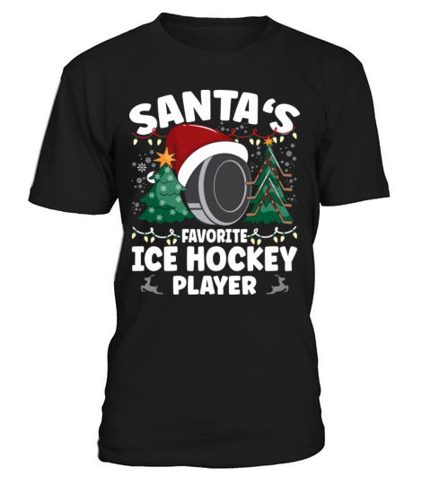 Santas Favorite Ice Hockey Player T-Shirt Unisex