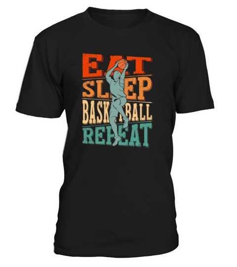 Vintage Eat Sleep Basketball Repeat T-Shirt Unisex