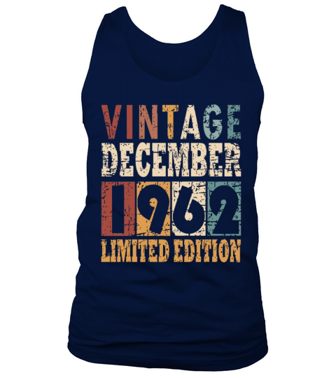 60 Years Legendary Since December 1962 Tank Top Unisex
